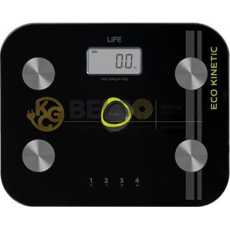 ΖΥΓΑΡΙΑ ΜΠΑΝΙΟΥ ΨΗΦΙΑΚΗ ECO KINETIC Battery-free ΣΕ ΜΑΥΡΟ ΧΡΩΜΑ 6 ΣΕ 1
