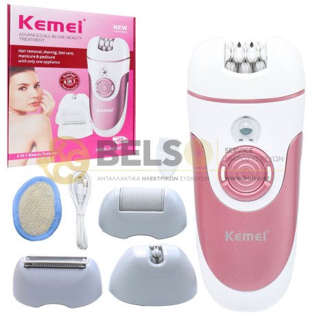 ΣΕΤ ΑΠΟΤΡΙΧΩΣΗΣ Epilator ΓΙΑ ΣΩΜΑ ΜΕ 4 ΚΕΦΑΛΕΣ