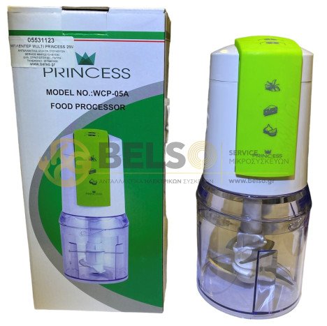 ΠΟΛΥΚΟΦΤΗΣ MULTI PRINCESS 400w ΜΕ ΔΟΧΕΙΟ 500ml ΚΑΙ 4ΑΠΛΟ ΜΑΧΑΙΡΙ