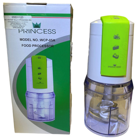 ΠΟΛΥΚΟΦΤΗΣ MULTI PRINCESS 400w ΜΕ ΔΟΧΕΙΟ 500ml ΚΑΙ 4ΑΠΛΟ ΜΑΧΑΙΡΙ