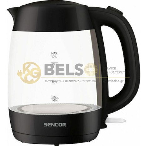 ΒΡΑΣΤΗΡΑΣ SENCOR 2000w 1,7lt ΓΥΑΛΙΝΟΣ