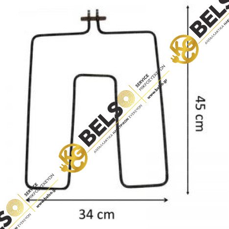 ΑΝΤΙΣΤΑΣΗ ΚΑΤΩ ΜΕΡΟΣ ΚΟΥΖΙΝΑΣ 1600W 230V 450mmx340mm ΓΕΝΙΚΗΣ ΧΡΗΣΗΣ
