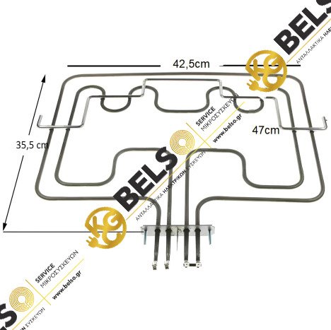 ΑΝΤΙΣΤΑΣΗ ΚΟΥΖΙΝΑΣ ΑΝΩ ΜΕΡΟΣ  ΙΙ 1000+1900w 35X43X10 AEG/ZANUSSI/ELECTROLUX - 3878253412-3878253511