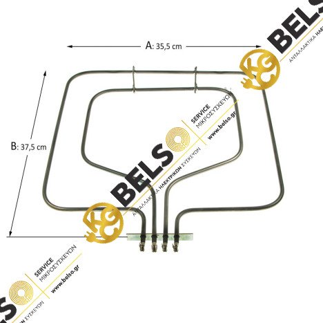 ΑΝΤΙΣΤΑΣΗ ΚΑΤΩ ΜΕΡΟΣ ΦΟΥΡΝΟΥ ΚΟΥΖΙΝΑΣ ΙI 1500W(230V-880W/86V-620W)  SIEMENS BOSCH 00215567 00218355