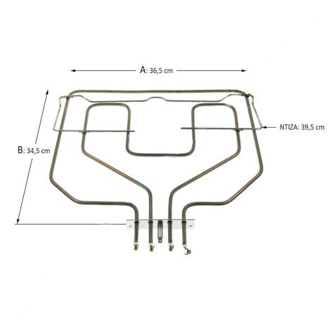 ΑΝΤΙΣΤΑΣΗ ΑΝΩ ΜΕΡΟΣ ΓΚΡΙΛ ΙΙ 2650watt (1150w & 1500w) BOSCH - SIEMENS - PITSOS - NEFF 00472510 00438196