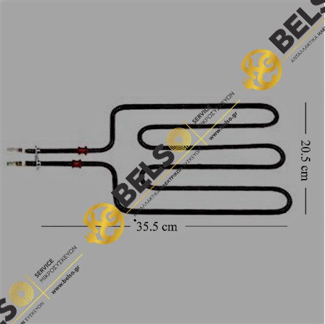 ΑΝΤΙΣΤΑΣΗ ΗΛΕΚΤΡΙΚΗΣ ΨΗΣΤΙΕΡΑΣ 35.5cmΧ 20,5cm 1600W 230V ΜΕ ΕΠΑΦΕΣ