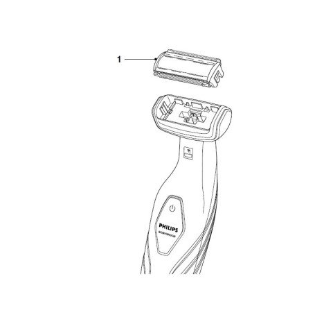 ΚΕΦΑΛΗ ΞΥΡΙΣΤΙΚΗΣ ΜΗΧΑΝΗΣ PHILIPS BODYGROOM TT2000 420303551110 422203630881