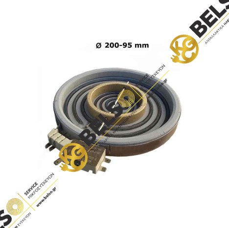 ΕΣΤΙΑ ΚΟΥΖΙΝΑΣ ΚΕΡΑΜΙΚΗΣ II (ΔΙΠΛΗ) Φ20/9.5MM 1700/650W 5 ΕΠΑΦΕΣ EGO BOSCH NEFF SIEMENS 10.78221.004 00096031 