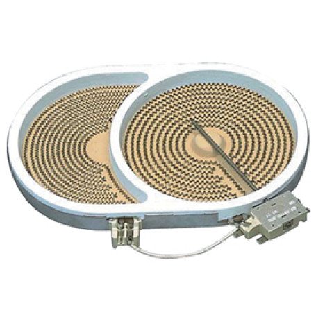 ΕΣΤΙΑ ΚΟΥΖΙΝΑΣ ΚΕΡΑΜΙΚΗΣ II (ΔΙΠΛΗ) ΟΒΑΛ 285mm*Φ190mm 2400W 5 ΕΠΑΦΕΣ INDESIT ARISTON WHIRLPOOL BOSCH 00278617 482000028317 10.57411.604