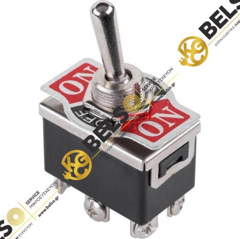 ΔΙΑΚΟΠΤΗΣ ΜΕΤΑΛΛΙΚΟΣ ON-OFF-ON ΜΕ ΤΑΜΠΕΛΑΚΙ 6 ΕΠΑΦΩΝ