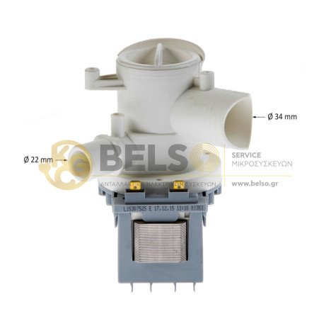 ΑΝΤΛΙΑ ΑΠΟΧΕΤΕΥΣΗΣ ΠΛΥΝΤΗΡΙΟΥ ΡΟΥΧΩΝ PITSOS 4600 BALAY BOSCH SIEMENS ΜΑΓΝΗΤΙΚΗ 34W 00264432 00140124