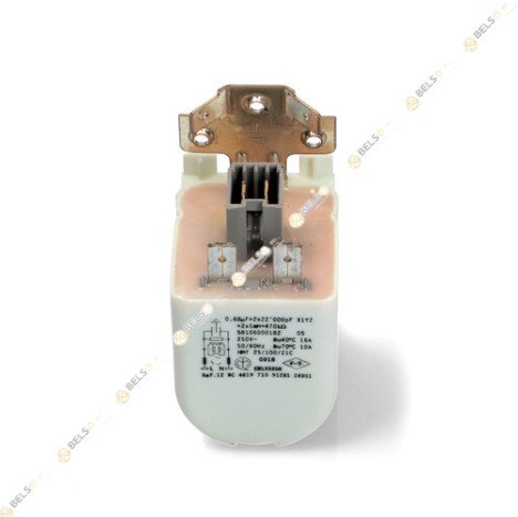 ΠΥΚΝΩΤΗΣ ΑΝΤΙΠΑΡΑΣΙΤΙΚΟΣ ΠΛΥΝΤΗΡΙΟΥ ΡΟΥΧΩΝ 250V 0,68 μF +2X22 WHIRLPOOL 481010807672 