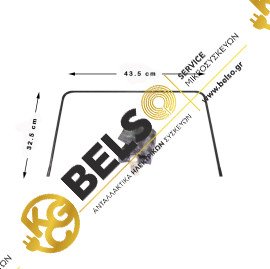 ΦΛΑΝΤΖΑ ΣΤΕΓΑΝΟΠΟΙΗΣΗΣ ΠΟΡΤΑΣ ΚΟΥΖΙΝΑΣ ΜΕ 4 ΓΑΝΤΖΟΥΣ SIEMENS BOSCH 00060290 430mmx320mm