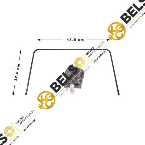 ΦΛΑΝΤΖΑ ΣΤΕΓΑΝΟΠΟΙΗΣΗΣ ΠΟΡΤΑΣ ΚΟΥΖΙΝΑΣ ΜΕ 4 ΓΑΝΤΖΟΥΣ SIEMENS BOSCH 00060290 430mmx320mm