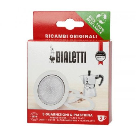 ΦΙΛΤΡΟ ΚΑΦΕΤΙΕΡΑΣ ΚΑΙ ΣΕΤ ΦΛΑΝΤΖΕΣ (3ΤΕΜ) ESPRESSO BIALETTI No2 2cup ORIGINAL