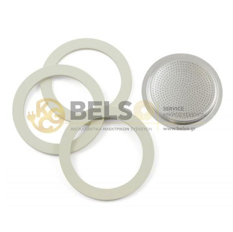 ΦΙΛΤΡΟ ΚΑΦΕΤΙΕΡΑΣ ΚΑΙ ΣΕΤ ΦΛΑΝΤΖΕΣ (3ΤΕΜ) ESPRESSO BIALETTI No2 2cup ORIGINAL