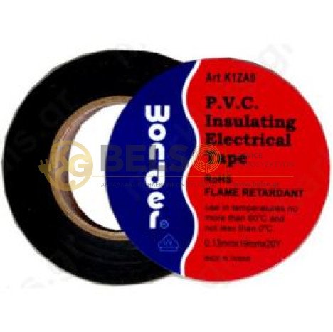 ΜΟΝΩΤΙΚΗ ΤΑΙΝΙΑ ΜΑΥΡΗ WONDER 0,13mm X 0,19mm