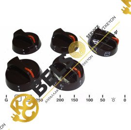 ΚΟΥΜΠΙΑ (ΚΟΜΒΙΑ) ΚΟΥΖΙΝΑΣ ΣΕΤ 6 ΤΕΜΑΧΙΩΝ ΣΕ ΚΑΦΕ ΧΡΩΜΑ - ΠΟΡΤΟΚΑΛΙ ΕΝΔΕΙΞΗ BOSCH - SIEMENS - PITSOS - ΓΕΝΙΚΗΣ ΧΡΗΣΗΣ