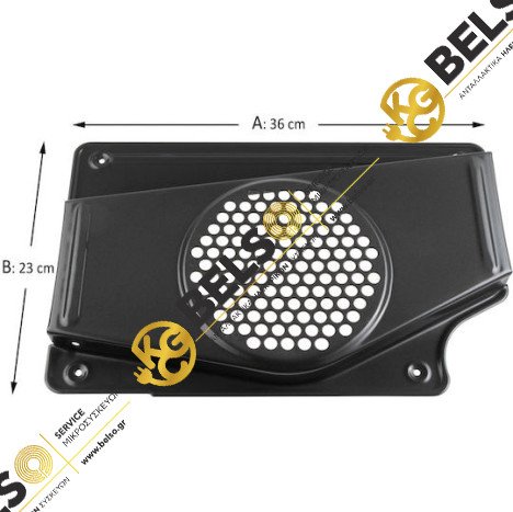 ΚΑΛΥΜΜΑ (ΠΛΑΤΗ) ΑΝΕΜΙΣΤΗΡΑ ΑΕΡΟΘΕΡΜΗΣ ΦΟΥΡΝΟΥ BOSCH SIEMENS PITSOS 00298935 00444511  ORIGINAL