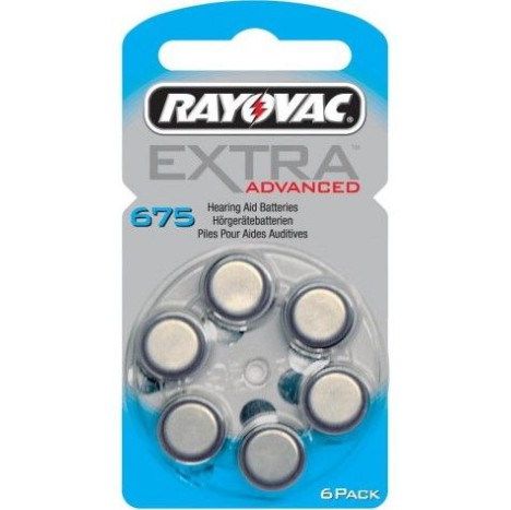 ΜΠΑΤΑΡΙΑ ΑΛΚΑΛΙΚΗ Rayovac EXTRA PR44 (675) ΚΑΤΑΛΛΗΛΕΣ ΓΙΑ ΑΚΟΥΣΤΙΚΑ ΒΑΡΗΚΟ'Ι'ΑΣ