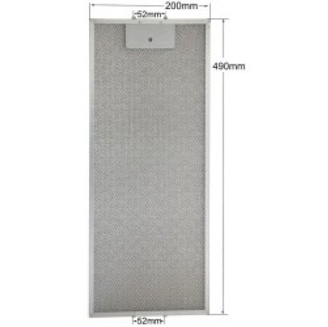 ΦΙΛΤΡΟ ΑΠΟΡΡΟΦΗΤΗΡΑ ΜΕΤΑΛΛΙΚΟ 490mmX200mm TEKA
