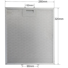 ΦΙΛΤΡΟ ΑΠΟΡΡΟΦΗΤΗΡΑ ΜΕΤΑΛΛΙΚΟ 274MMX320MM TEKA BOSCH SIEMENS PITSOS NEFF 00363095 40472618 