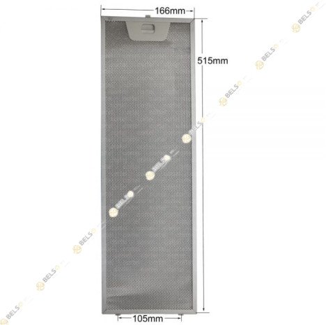 ΦΙΛΤΡΟ ΑΠΟΡΡΟΦΗΤΗΡΑ ΜΕΤΑΛΛΙΚΟ 166mmX515mm BOSCH SIEMENS PITSOS 00660232