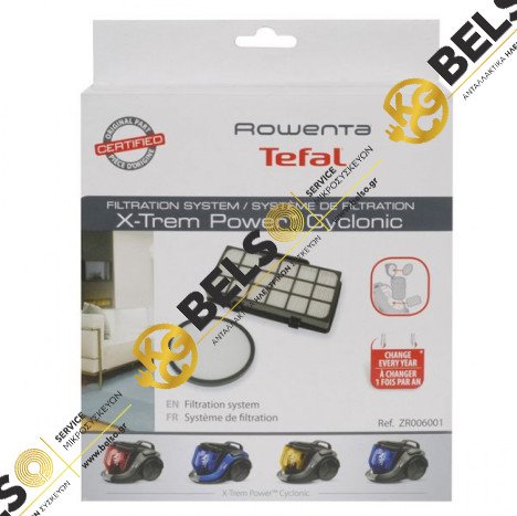 ΦΙΛΤΡΟ ΣΚΟΥΠΑΣ HEPA ΣΕΤ ΕΙΣΑΓΩΓΗΣ & ΕΞΑΓΩΓΗΣ ΑΕΡΑ ΣΤΟ ΜΟΤΕΡ  ROWENTA X-TREM POWER CYCLONIC ZR ORIGINAL