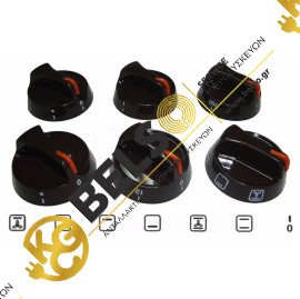 ΚΟΥΜΠΙΑ (ΚΟΜΒΙΑ) ΚΟΥΖΙΝΑΣ ΣΕΤ 6 ΤΕΜΑΧΙΩΝ ΣΕ ΚΑΦΕ ΧΡΩΜΑ - ΠΟΡΤΟΚΑΛΙ ΕΝΔΕΙΞΗ ΓΕΝΙΚΗΣ ΧΡΗΣΗΣ