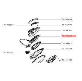 ΚΑΛΥΜΜΑ ΠΛΑΚΑΣ ΜΕ ΚΑΛΩΔΙΟ & ΑΙΣΘΗΤΗΡΑ ΚΟΜΠΛΕ ΠΡΕΣΟΣΙΔΗΡΟΥ TEFAL SV92  CS-10001127 ORIGINAL