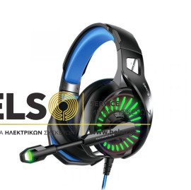 ΕΝΣΥΡΜΑΤΑ ΑΚΟΥΣΤΙΚΑ ΜΕ ΜΙΚΡΟΦΩΝΟ GAMING 3D ΜΕ LED RGB ΜΕ 2ΠΛΟ ΒΥΣΜΑ ΣΥΝΔΕΣΗΣ ΚΑΡΦΙ 3,5mm & USB 2.0